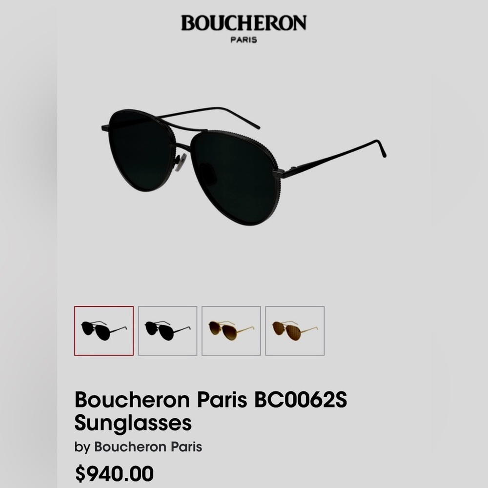 New! Boucheron Paris BC0062S Sunglasses! - Picture 15 of 15